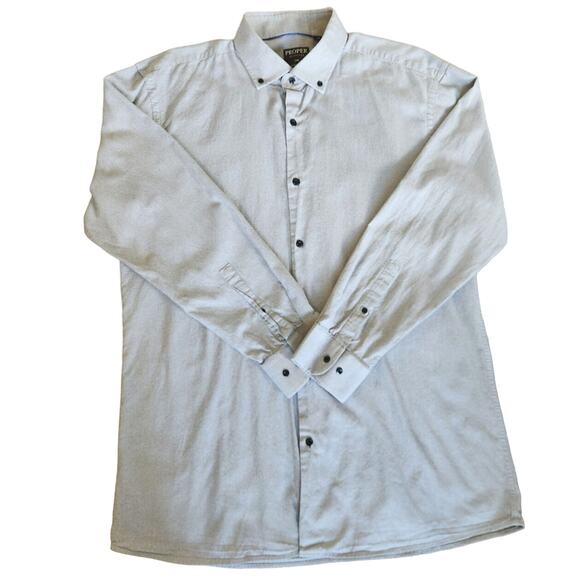 PROPER Shirtings men's slim fit button-up size XL - Picture 1 of 8